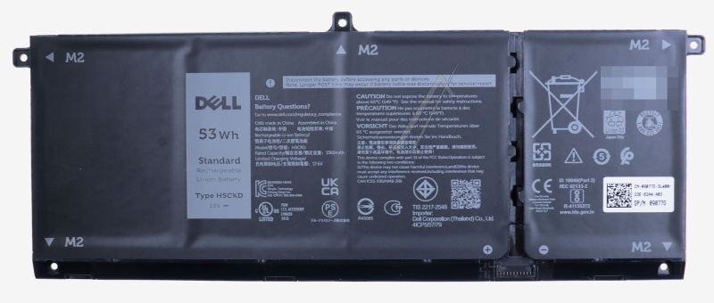 Akku H5ckd für Notebook Dell 9077G 53Wh 15V 4 Zellen