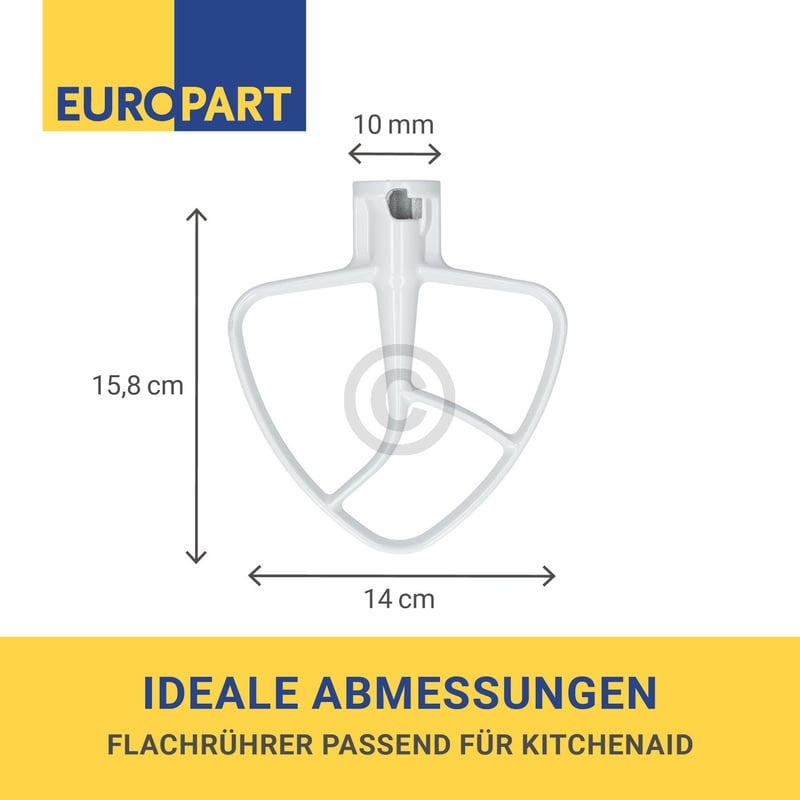 Flachrührer wie K45B KitchenAid 488000510843 für Küchenmaschine