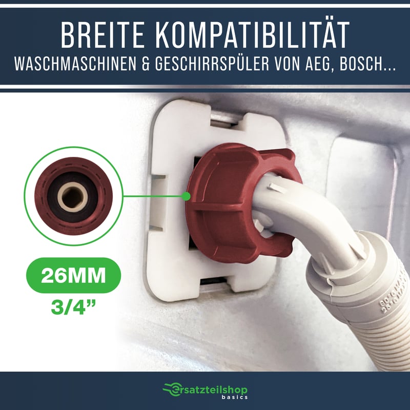 Zulaufschlauch Aquastop 4,0m - Universal anwendbar für Waschmaschine & Geschirrspüler bis 90°C 