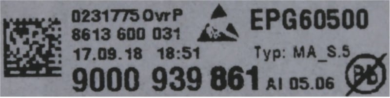 Bedienmodul 00653543