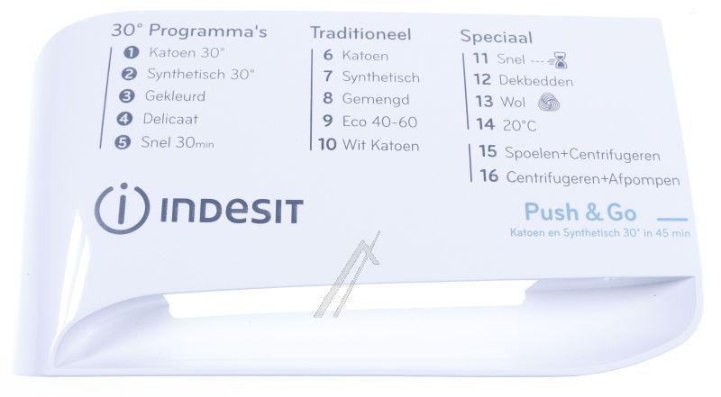 Griffblende für Geschirrspüler Whirlpool Indesit 488000663182 Schubladenfront