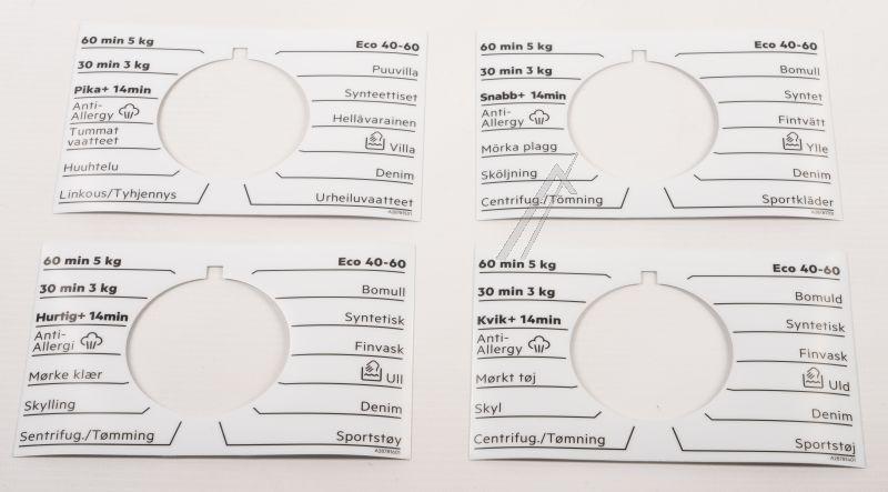 Programmknebel für Waschmaschine AEG Electrolux 140281078026 selbstklebend Steuerung