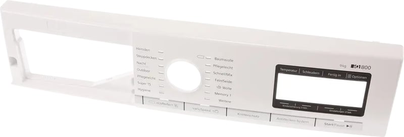 Bedienblende für Geschirrspüler Bosch 11028974 Frontblende, weiß