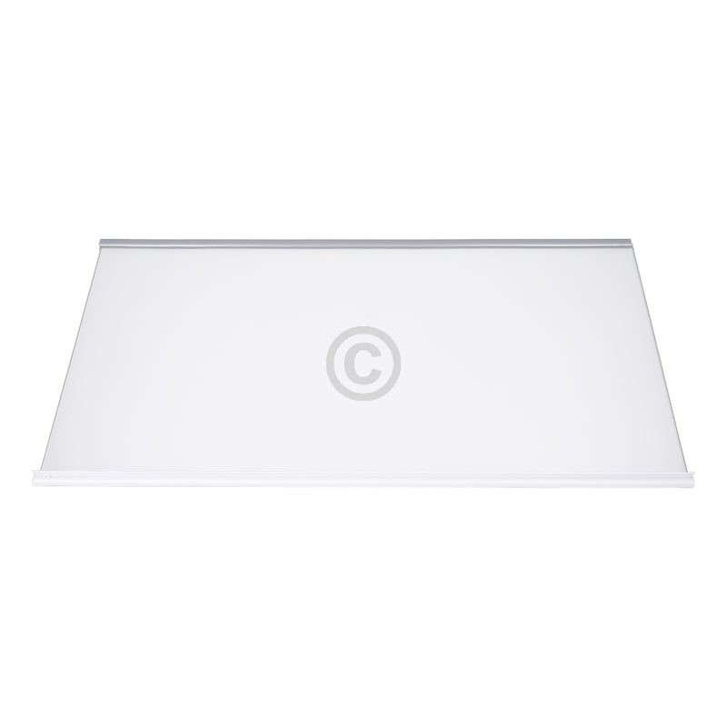 Glasplatte Whirlpool 480132101134 495x317mm mit Zierleisten für KühlGefrierKombination