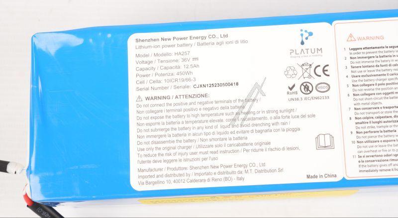 Akku 36V 12.5Ah Ducati SC-CITY23-007 für E-Scooter Scrambler City Cross