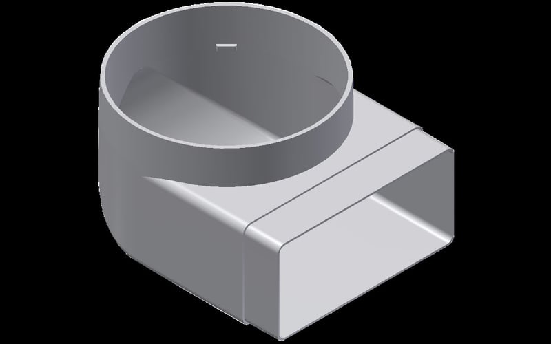Übergangsstück Meltem 200101 M-WRG-RR-FK für Wohnraumlüftung