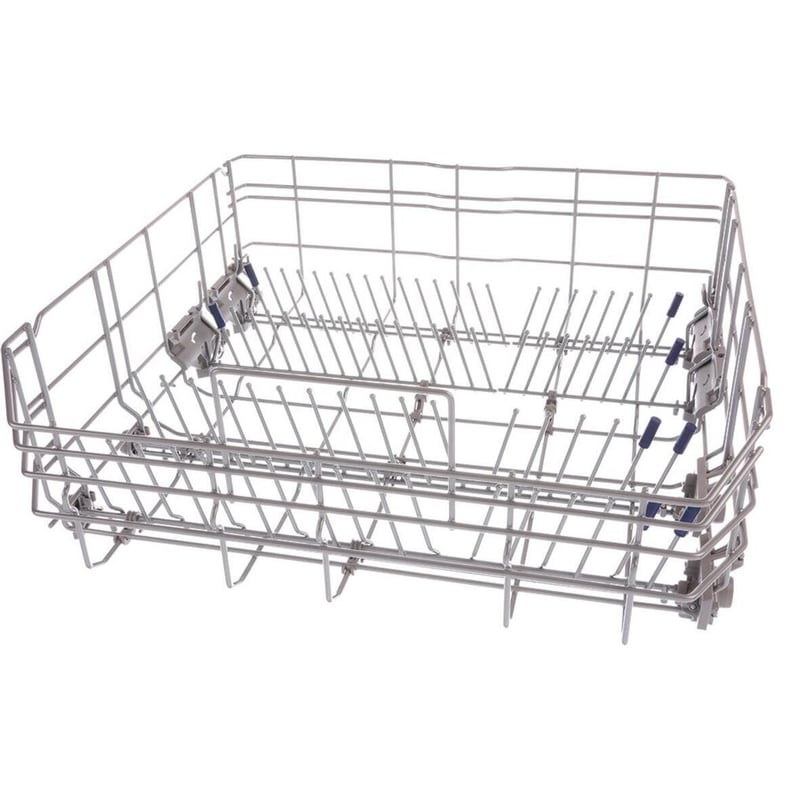 Geschirrkorb silber, 8 Klappstachel, Gläseranlagebügel, Tassenablagen 20003239