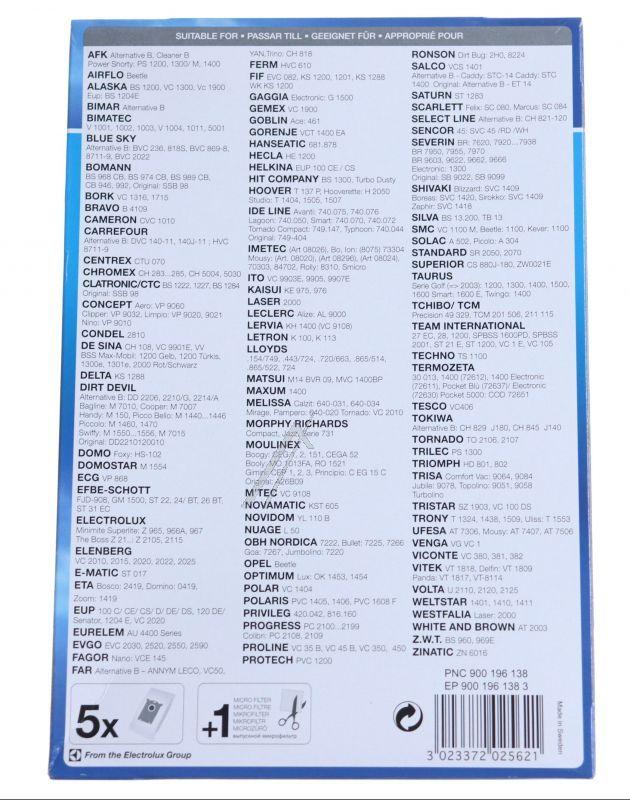 Staubsaugerbeutel für Electrolux Staubsauger 9001961383 Zuschnitt