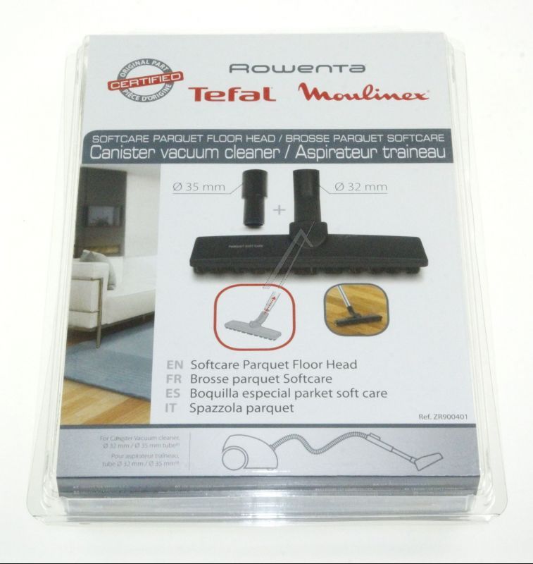 Rowenta Softcare Staubsaugerbürste ZR900401 Parkett, leise, 32-35mm