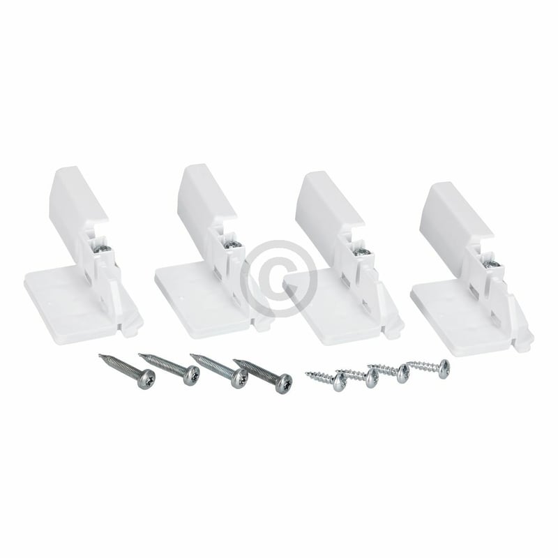 Befestigungssatz Tür,geteilte Möbelfront, 4xHalter und Schrauben 00754976