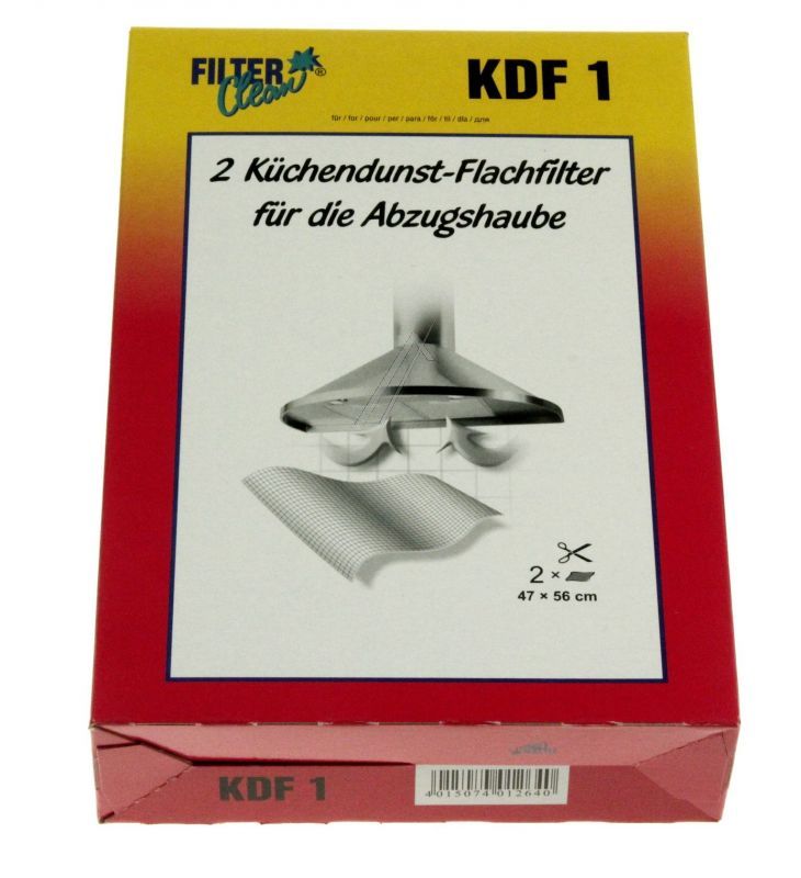 KDF1-Fettfilter für Ofen Filterclean 300003KDF 47x56cm, 2er-Pack