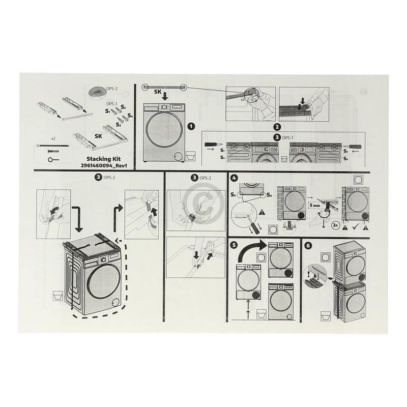 Gleitschiene (54cm) Bauknecht C00938462 Bauknecht