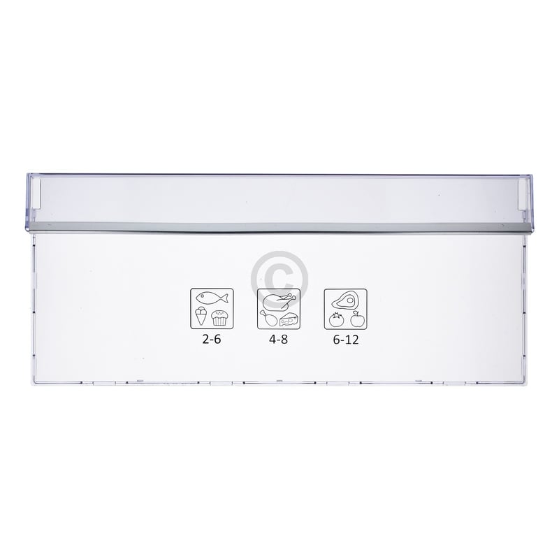 Frontgriffblende für Gefrierschublade oben beko 4636510300 in KühlGefrierKombination