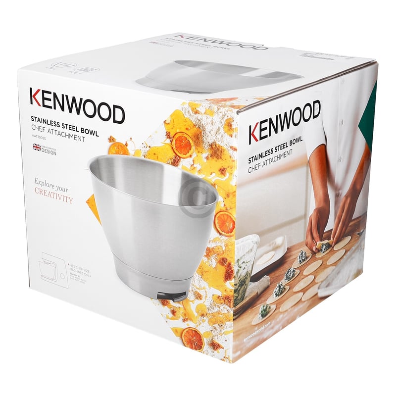 Rührschüssel 4,6l Edelstahl Kenwood AW20011030 für Küchenmaschine Kenwood