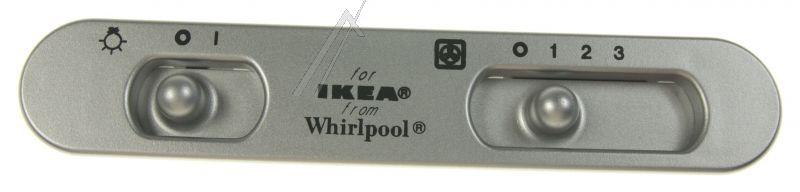Bedienfeld für Dunstabzugshaube Whirlpool Indesit 481245298329 Steuerung Blende