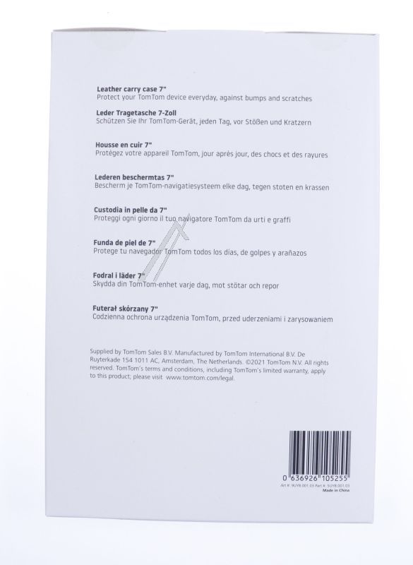 Schutzhülle Leder 7 Zoll für Navigationssystem TomTom 9UYB00103 Display Schutz