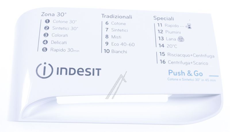 Türgriff für Waschmaschine Whirlpool Indesit 488000645740 Weiß