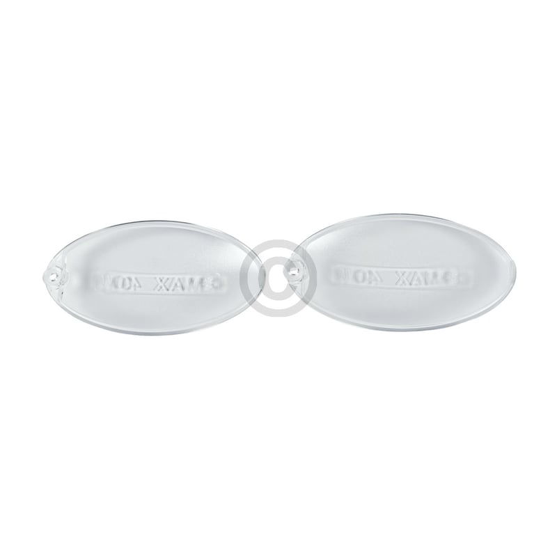 Lampenabdeckung Set ARISTON C00058249 oval für Dunstabzugshaube 2Stck
