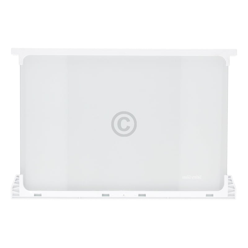Glasplatte oben für Kühlteil Bauknecht C00899660 450x300mm mit Leisten in