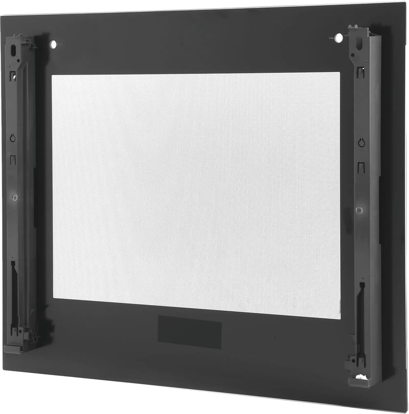 Frontglasscheibe für 60cm Geräte; Farbe:schwarz;Edelstahl 00776112