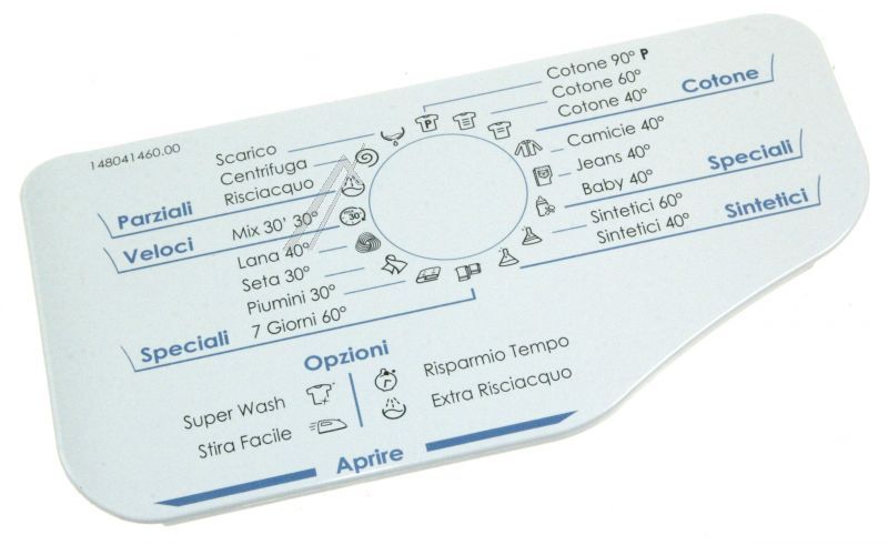 Griff für Whirlpool Waschmaschine 482000031124 Schublade, weiß