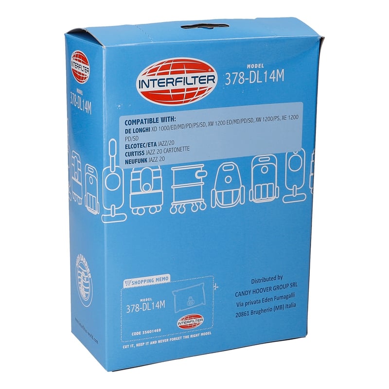 Staubsaugerbeutel IF 378 DL14M Candy/ Hoover 35601469 für Staubsauger