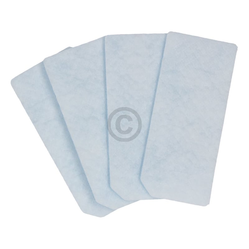 Abluftfiltermatte Miele 9724050 RX1-AC 120x52mm für Saugroboter 4Stk