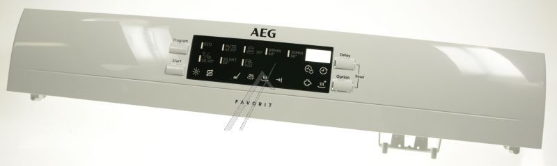 Bedienblende weiß für Geschirrspüler Aeg 8088483691 Gehäuseteil Bedienfeld Fsilenc