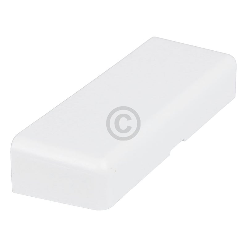 Abdeckung unten für Befestigungswinkel Festtüre LIEBHERR 9097227 an Kühlschrank Gefrierschrank 7424346