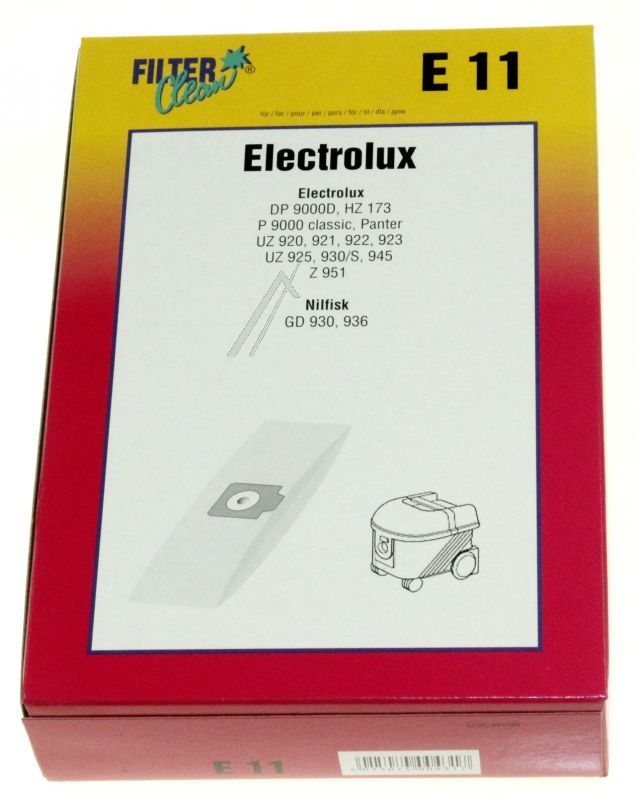 Filterbeutel für Staubsauger Filterclean 000254K 3er Pack