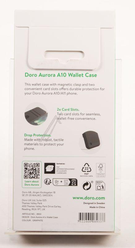Wallet Case für Aurora A1X Doro 380276 Schutzhülle Graphit