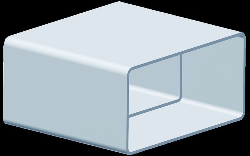 Flachkanal-Verbinder Meltem 200114 M-WRG-FK-V für Wohnraumlüfter MELTEM