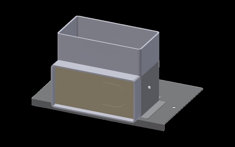 Adapter Flachkanalanschluss Meltem 200036 M-WRG-MB/FKA für Wohnraumlüfter MELTEM