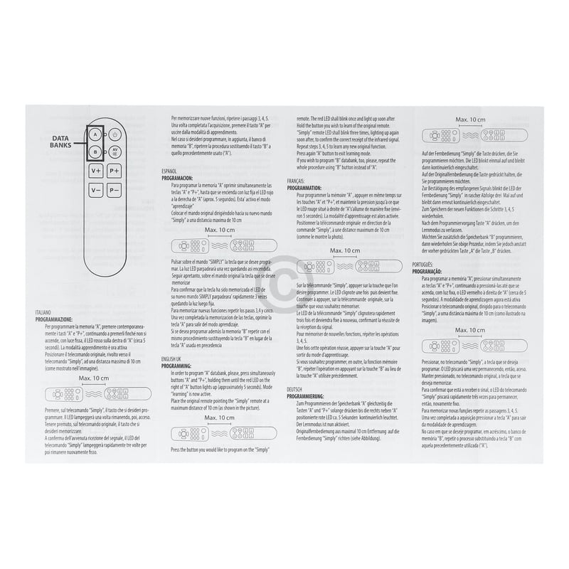 Großtasten-Fernbedienung lernbar Simply Superior SUP041 SUPTLB001 für TV