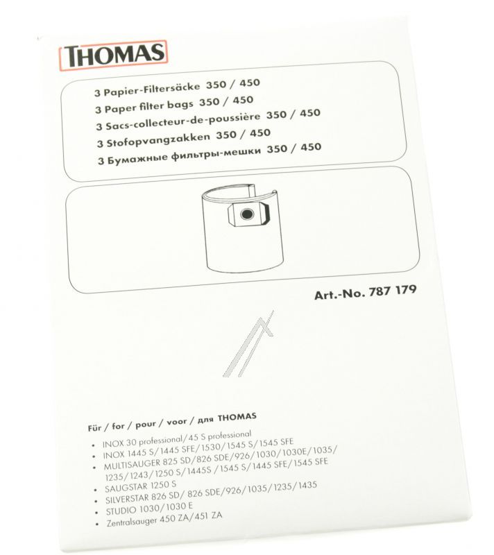 Papier-Filtersäcke für Staubsauger Thomas 787179 hochwertiges Material