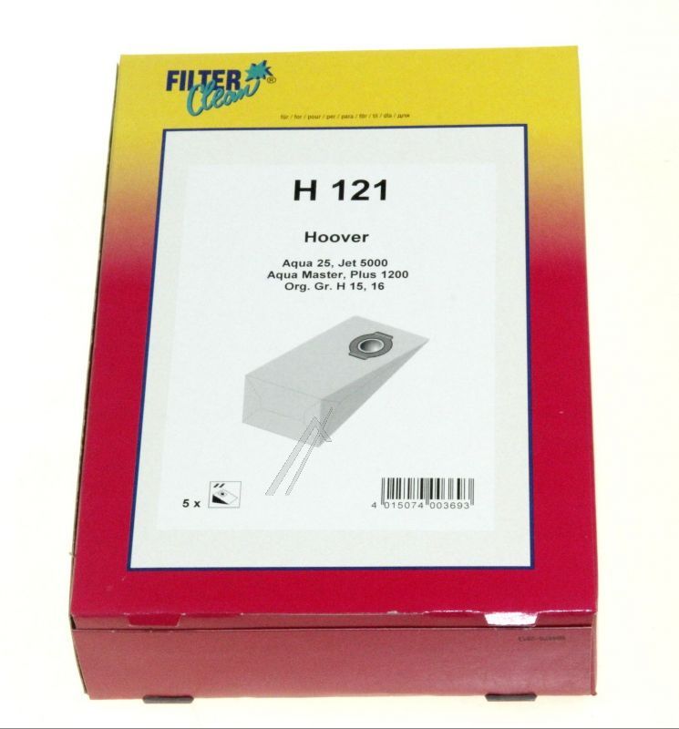 Filterclean Staubsaugerbeutel H121 000158K 5 Stück
