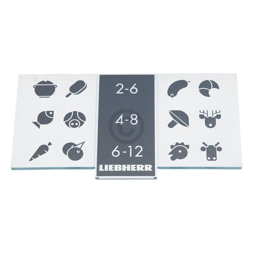 Infoblende für Gefrierschublade LIEBHERR 7428838 in KühlGefrierKombination 7432400