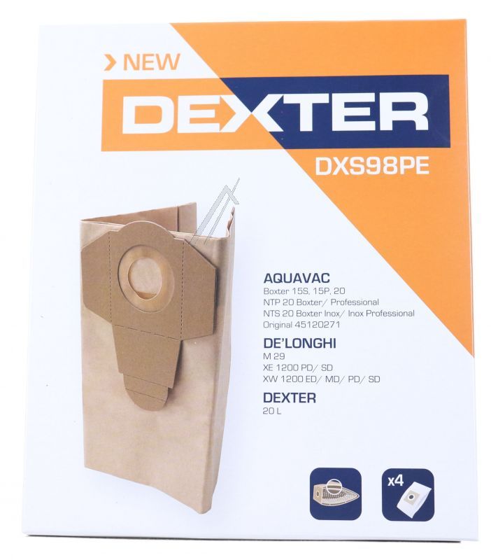 Staubsaugerbeutel DXS98PE für Electrolux AEG 9009234734 4er-Pack