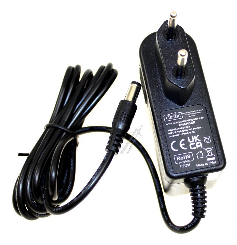 18,5V-Ladegerät für Classic-Staubsauger PSE50335EU Akkusauger