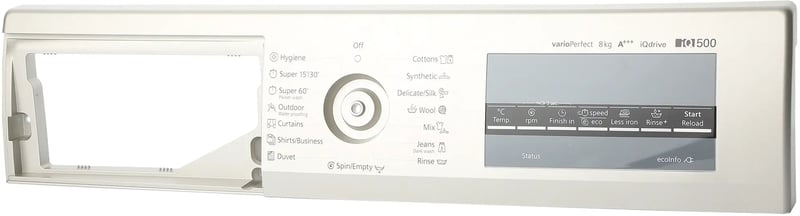 Bedienblende für Geschirrspüler Bosch 11012632 Frontblende, weiß
