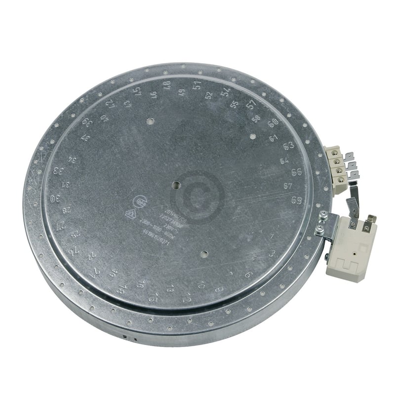 Strahlheizkörper 205/170/120mmØ 2300/1600/800W 230V Bauknecht 480121101745 für Kochfeld