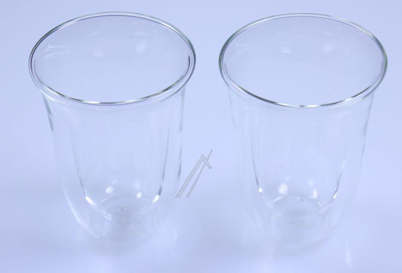 Latte Macchiato Gläser für DeLonghi Kaffeemaschine 5513284171 2er Set, doppelwandig