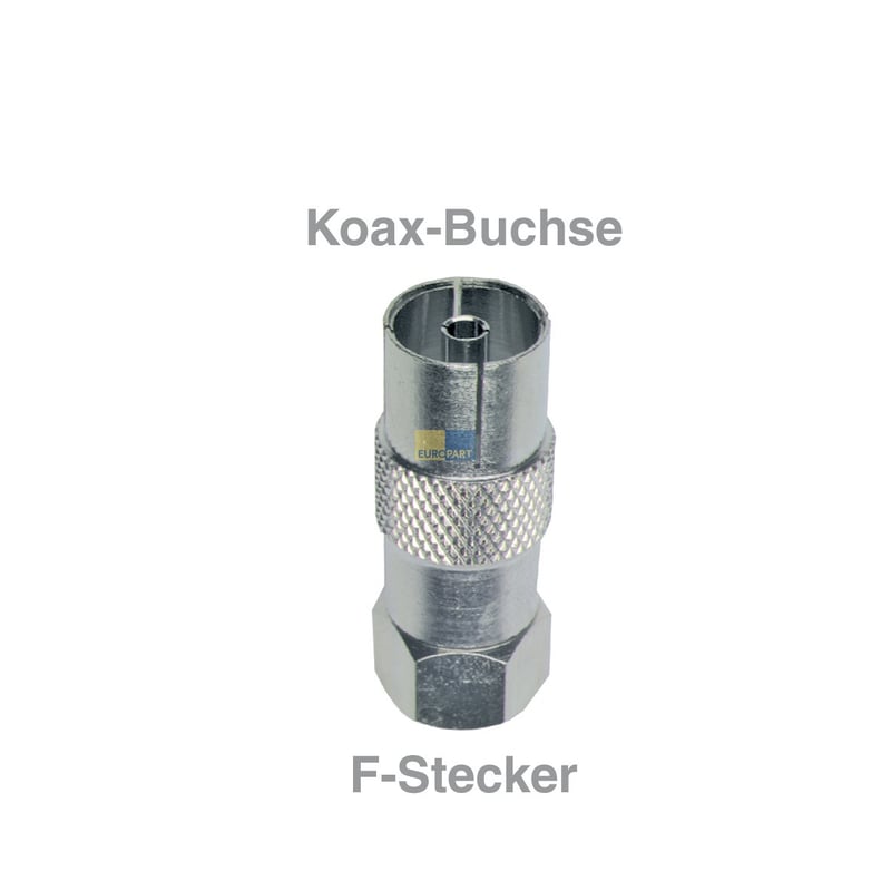 Adapter F-Stecker/Koax-Buchse
