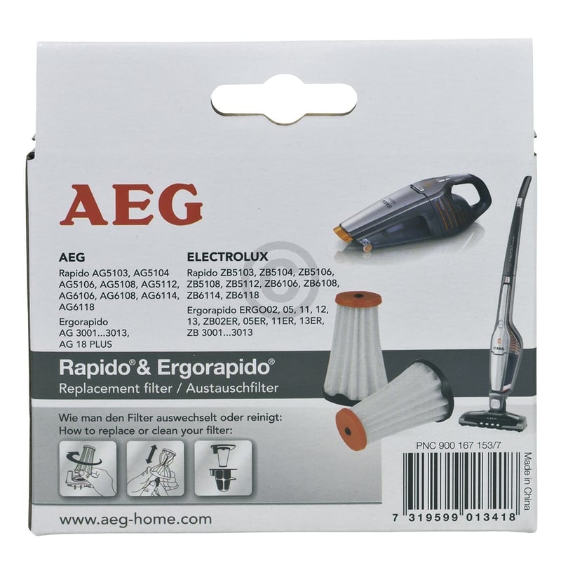 AEF144 Austauschfilter (geeignet für Rapido AG51/AG61, Ergorapido AG18/AG30/AG31