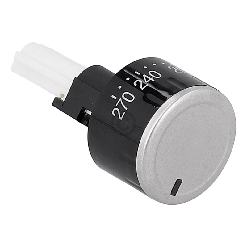 Drehgriff rund, versenkbar, Temperatur,edelstahlfarbig rund, versenkbar,