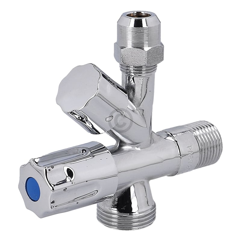 Kombi-Eckventil 3/8"x10mm 3/4" Schlauchanschluss BLUPARTS 10104808