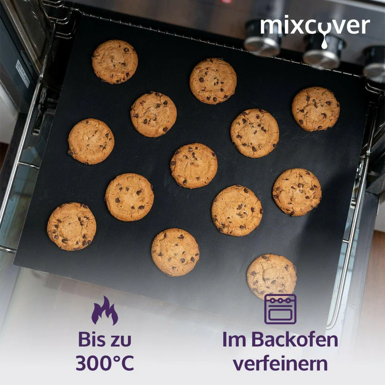 3er Set nachhaltige Backfolie für Monsieur Cuisine und Backofen