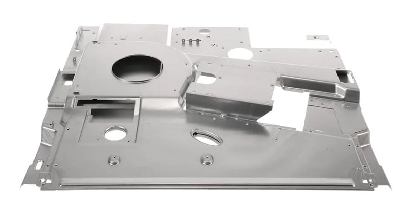 Luftleitblech für Mikrowelle Bosch 20002656 Hitzeverteilung, Edelstahl