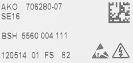 Bedienmodul ME 100 BOSCH 00667571 für Waschmaschine