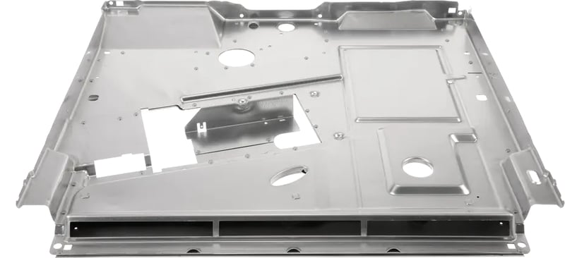 Luftleitblech für Mikrowelle Bosch 20002656 Hitzeverteilung, Edelstahl